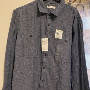 Mens Sonoma The Super Soft Flannel. NWT. Size Large. Denim blue.